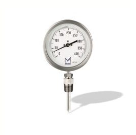 گیج دمای بیمتال با بدنه کاملا استنلس استیل