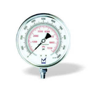 پرشر گیج استنلس استیل سنگین کار PT1 برند MADECO